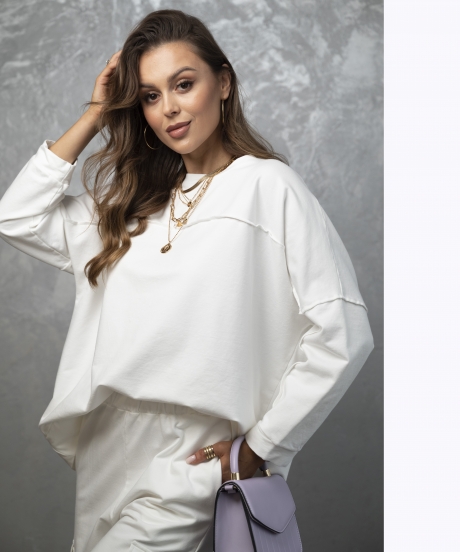 Alternative view of Dresowy zestaw COMFY biały