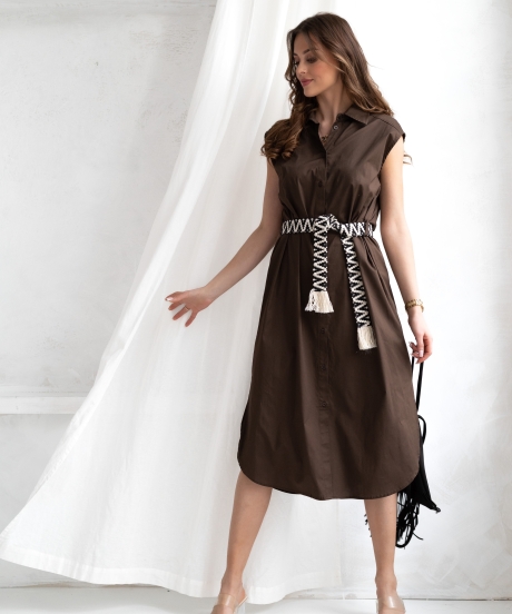 Sukienka SANTORINI czekoladowa