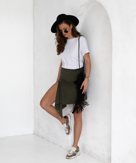 Alternative view of Spódnica GIGI khaki